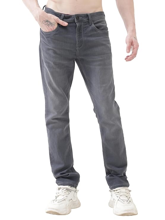 TURMS Adventure Comfort Denim Jeans for Men Stretchable Jeans Pant Cotton Rich Jeans 30 Days No Wash Casual Jeans Anti Odor| Anti Stain | Breathable | Midrise (Availbale in Plus Sizes)…