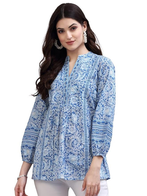 rytras Women’s Floral Printed Cotton Top