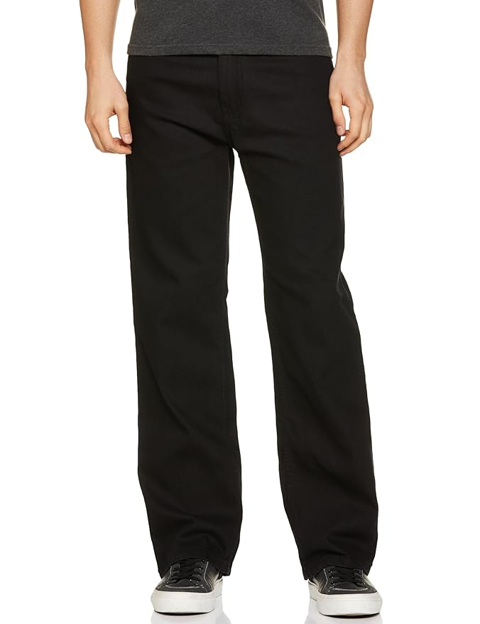 KOTTY Men’s Cotton Lycra Blend Relaxed Fit Mid Rise Jeans