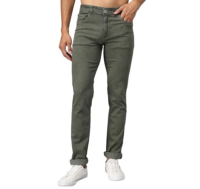 STUDIO NEXX Men’s Regular Fit Stretch Jeans