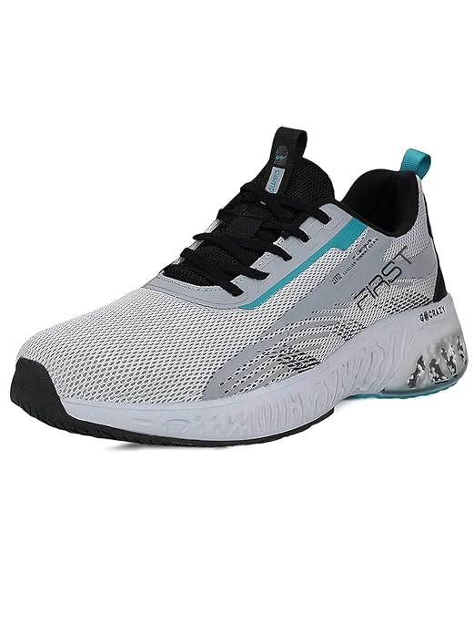 Campus First Running Walking Jogging Walking Gym Shoes for Men | Sports Shoes for Men with a Cushioned Insole and Revolutionary Ball Tech Unit | Mesh Upper & Secure Lace-Up Closure