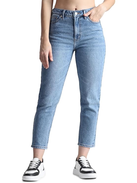 ONLY Womens 5 Pocket Mild Wash Jeans
