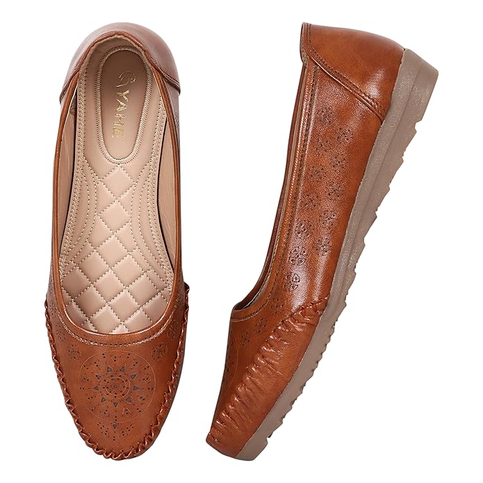 YAHE Women’s Anti Slip Loafers Shoes Y-985