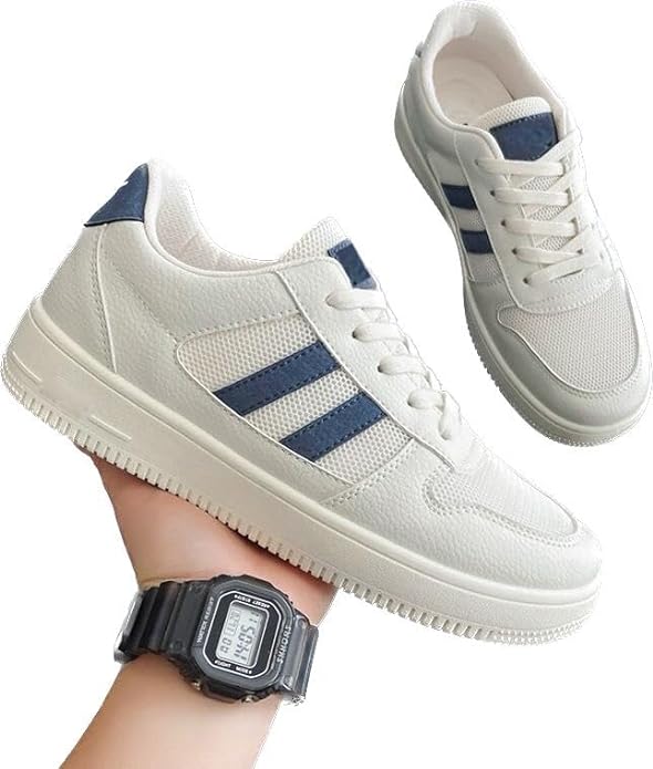 DIGITUS CRUCIS Women's Sneakers Comfort, Perfect Light Weight Casual White Shoes for Women & Girls