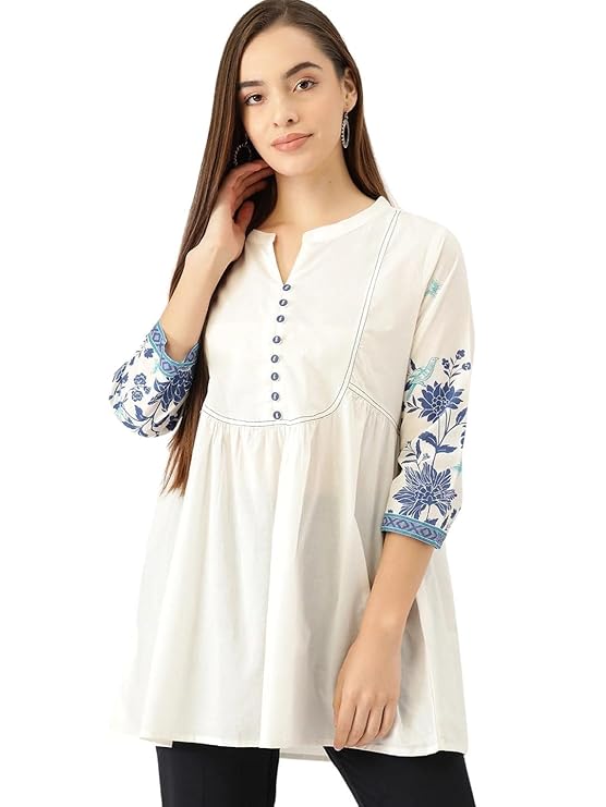 rytras Women’s Cotton Printed Regular Fit top