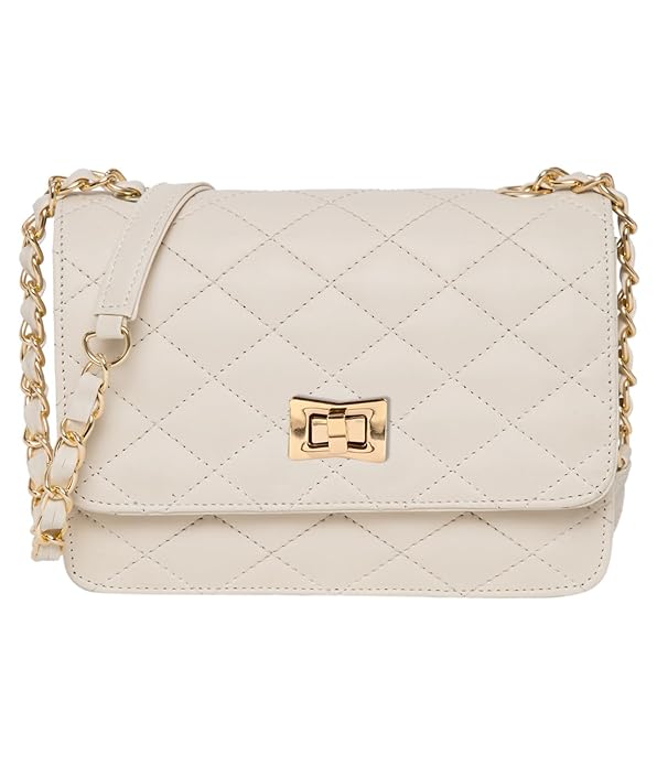 ADISA Women’s Girls Quilted Cross Body Sling Bag (SL5059-NEW)