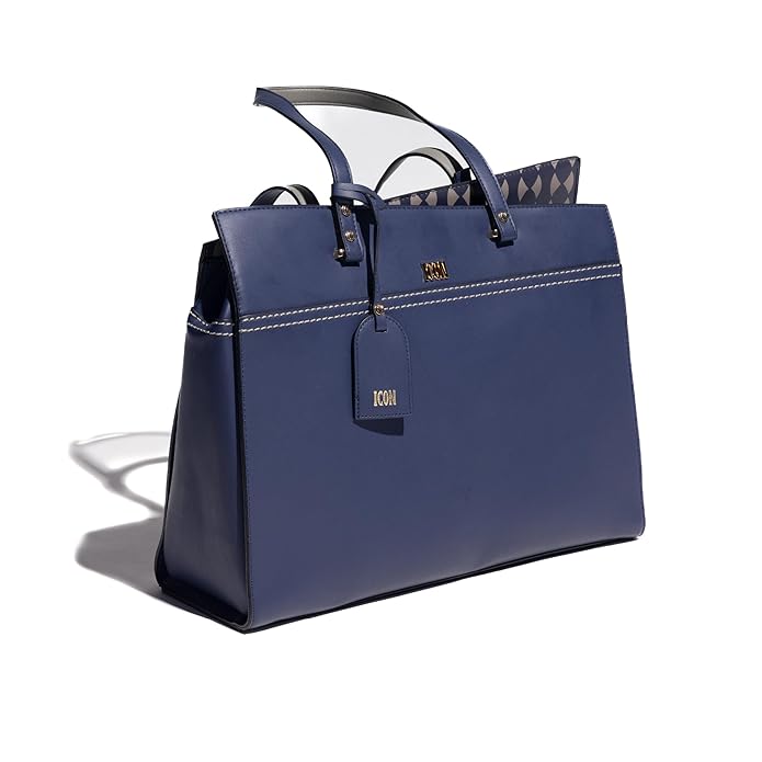 ICON Women Tote Bag Casual Work Shoulder Handbags | Multi-Purpose Bag |Sturdy Canvas Bag with Large Capacity |