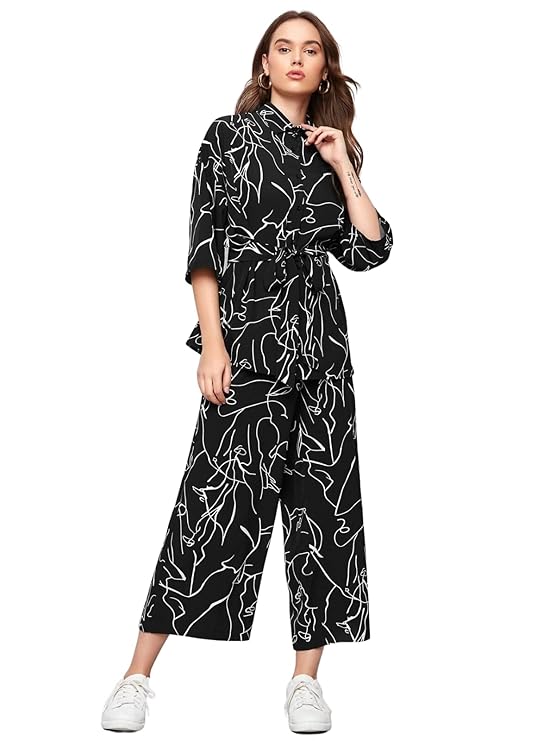 GRECIILOOKS Women Rayon western Summer Co-ord set
