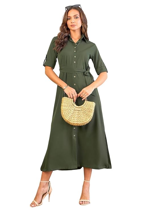Uptownie Lite Women's Shirt Maxi Dress