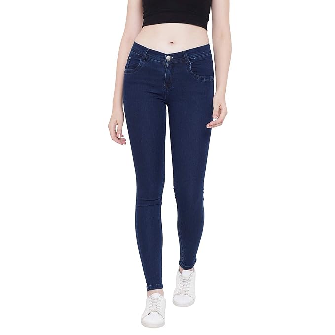 Nifty Women’s Cotton Blend Stretchable Mid Rise Jeans
