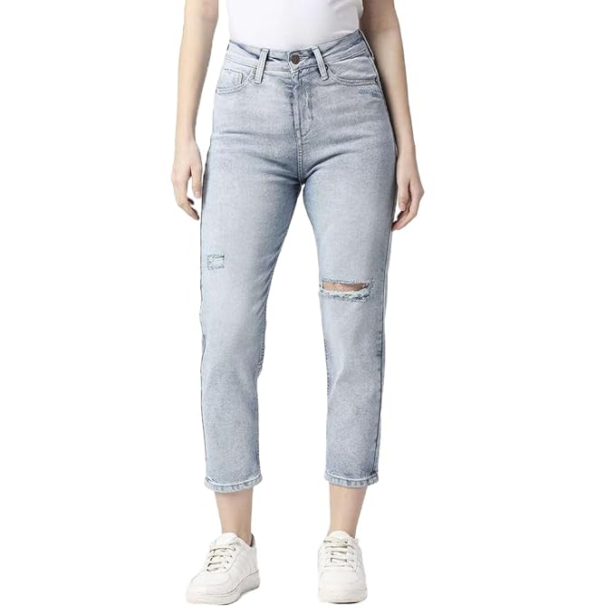 Pepe Jeans High Rise Cotton Tapered Fit Women’s Jeans
