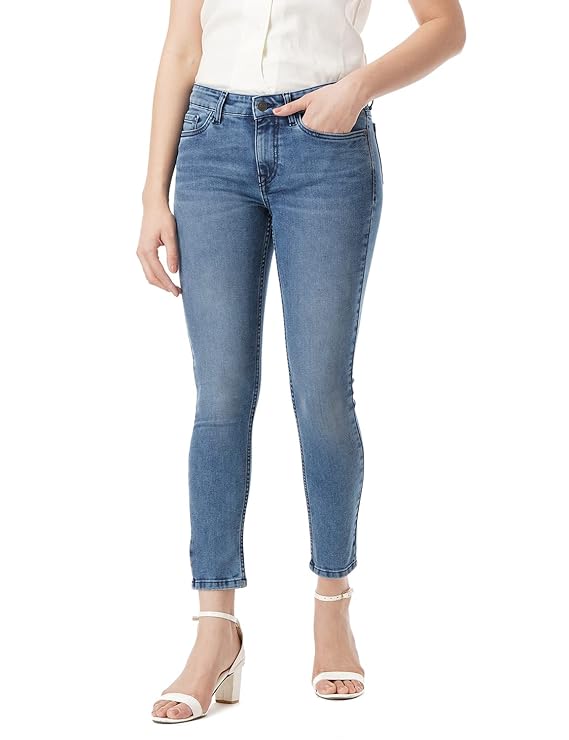 INKD Women’s Airflex Skinny Fit Jeans -Lightweight & Stretchable
