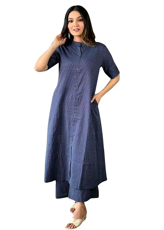 Avayayat Women’s Coft Cottan Lining Design Straight Kurta with Pant | Casual Wear Pant Top Set | Fancy Co-Ord Set | Full Pair Set | Women Kurta Sets Kurtis | Women Kurta Pant Set