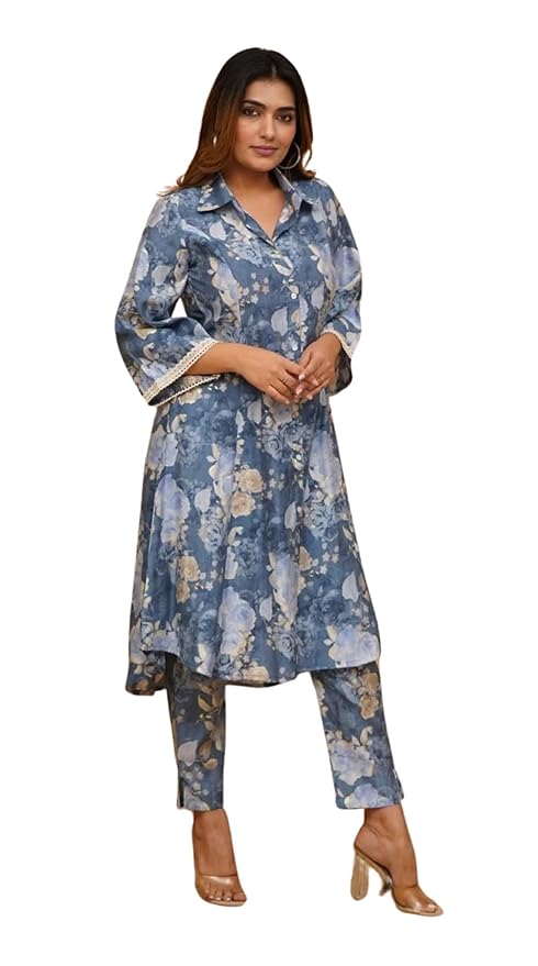 FABNEX kurta set for women | Women Kurta | Women Kurta Sets Kurtis | Women Kurta Pant Set | Women Kurta Pant Set Women Kurti Set with Pant (K-39-40)
