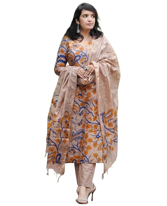 ANNI DESIGNER Women Rayon Regular Kurta with Pant & Dupatta