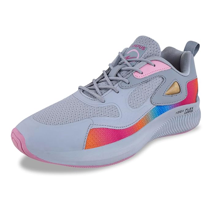 Campus Hellen Women’s Sports Shoes | Ideal for Running, Jogging, and Walking | Lightweight Shoes For Women with Breathable Mesh Upper, Thick Cushioned Outsole and Memory Foam Insole for Custom Comfort