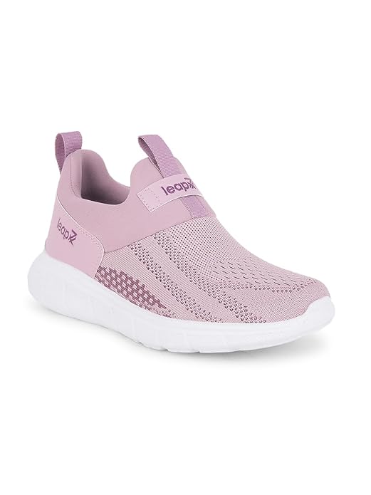 Liberty LEAP7X BOSTER-L2E Sports Shoes for Women with Knitted Upper | EVA Sole, Slip-on Style| Memory Foam Insole | Comfortable Footbed | Walking, GYM & Outdoor Wear
