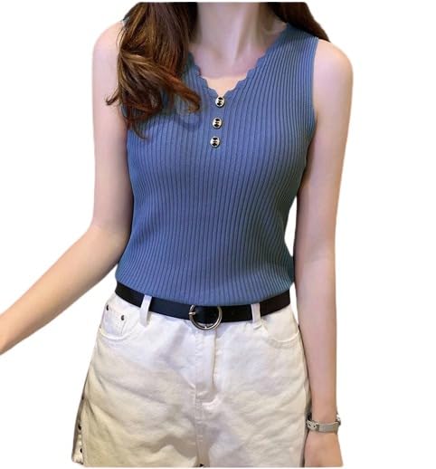 BAGILO Women's Cotton and Polyester Blend Sleeveless Free Size T-Shirt | Crop Top