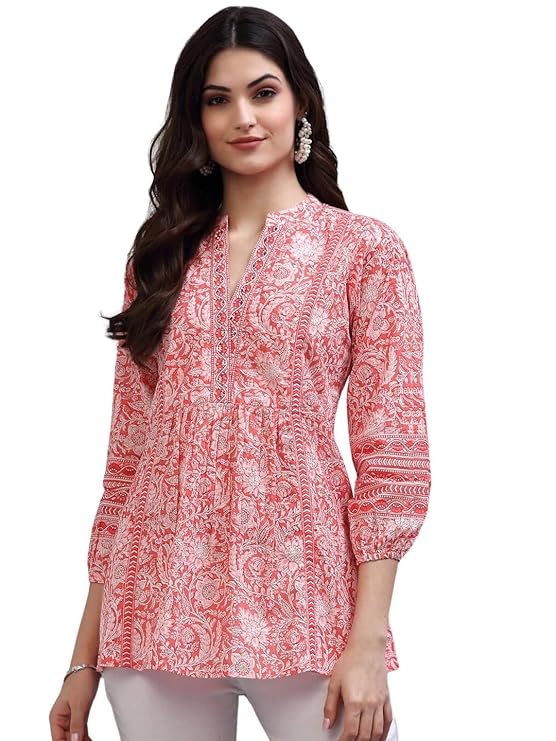 rytras Women’s Floral Printed Cotton Top