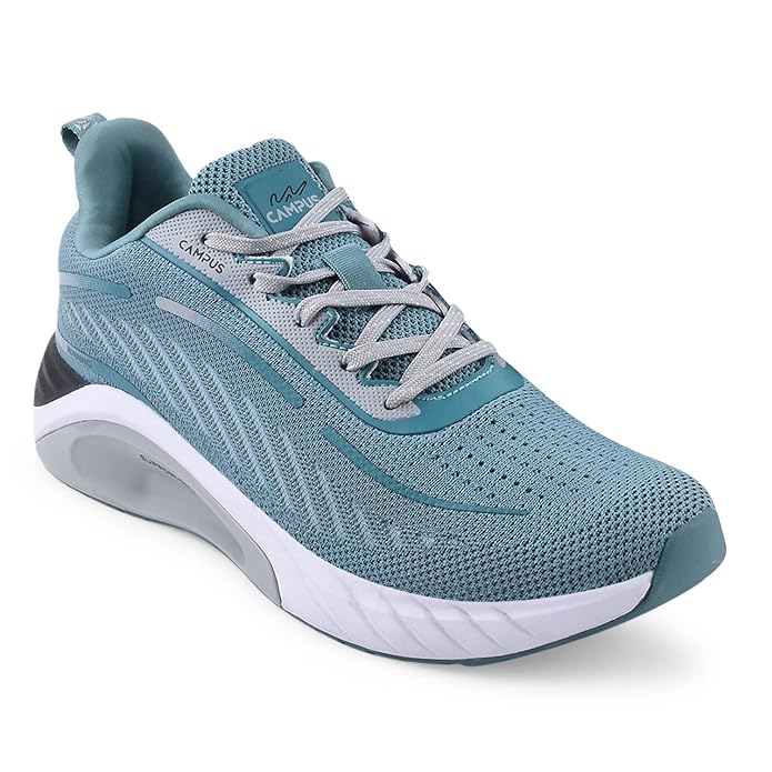 Campus Abacus Running Walking Jogging Workout Shoes for Men | Stylish Shoes with Knitted & Light Weight Upper, Support Tech and Memory Foam Insole