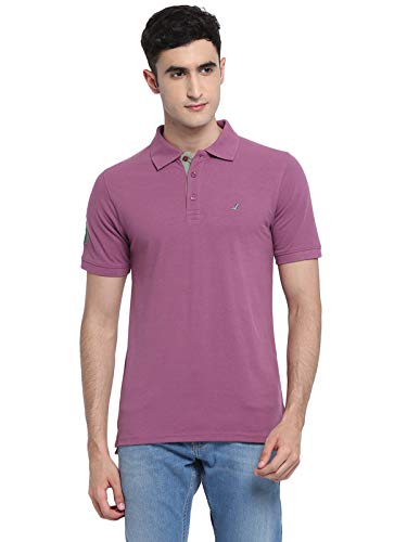 AMERICAN CREW CottonPoly Striped Polo T-Shirt for Men (AC702)