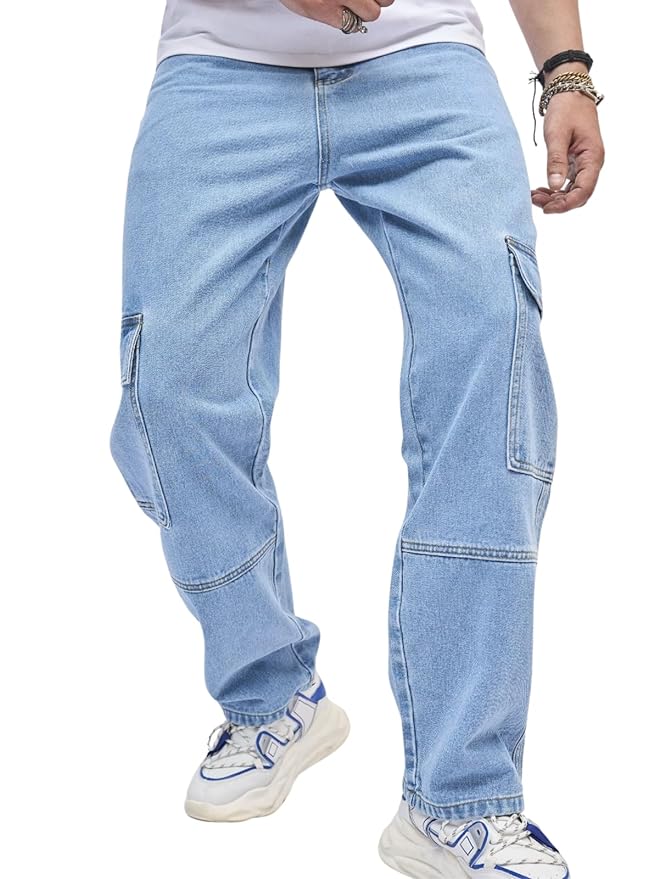 GRECIILOOKS Mens Classic Cotton Regular Fit Jeans