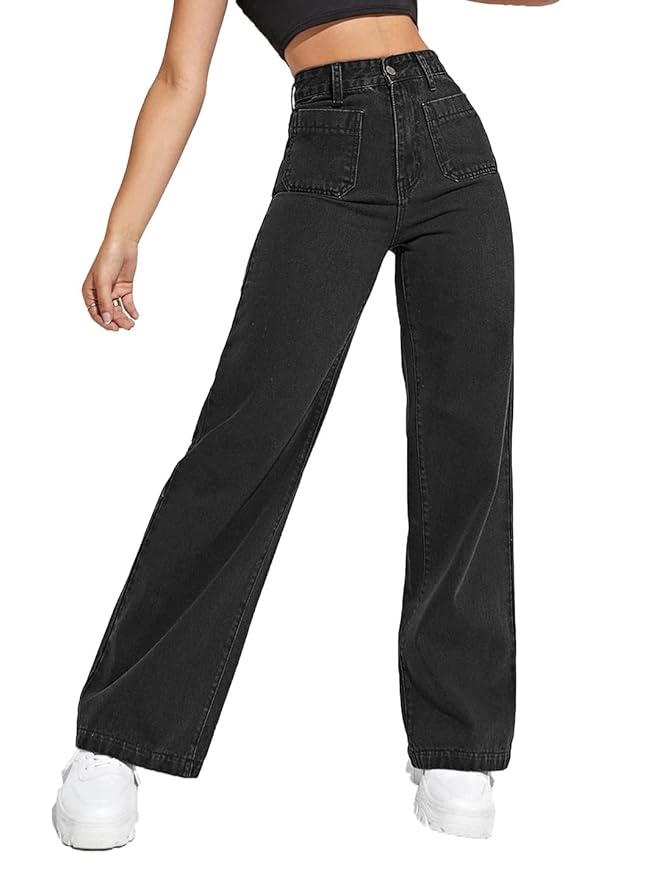 KOTTY Women High Rise Cotton Lycra Solid Regular Fit Jeans
