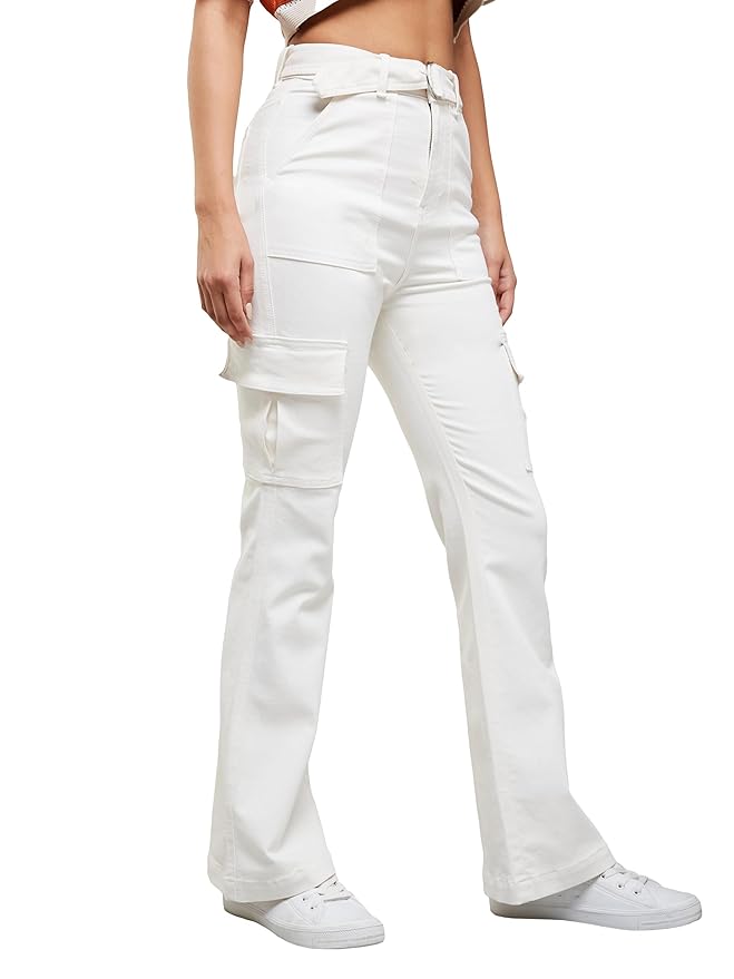 Miss Chase Women’s Wide Leg High/Mid Rise Regular Length Jeans (Plus