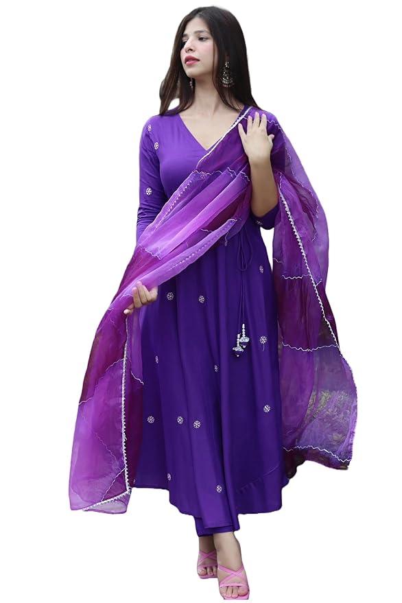 GoSriKi Women's Kurta with Pant & Dupatta