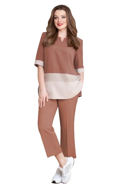 TEJASVI FASHION Trending Stylish Brown Co Ord Top Bootom Set Outfit Perfect For Summer For Women And Girls_(3)