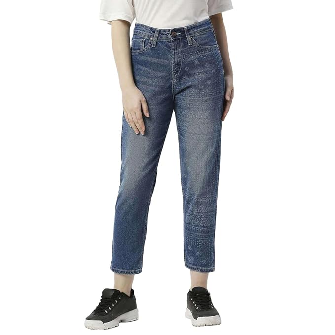 Pepe Jeans High Rise Cotton Tapered Fit Women’s Jeans
