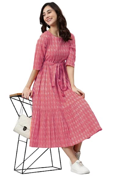 Printed Women’s Casual Wear Western Dress