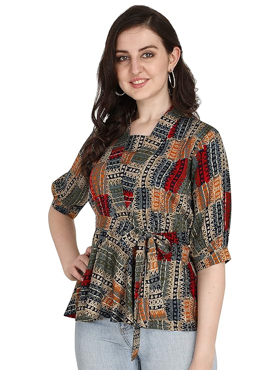 DHRUVI TRENDZ Women Regular Fit Top