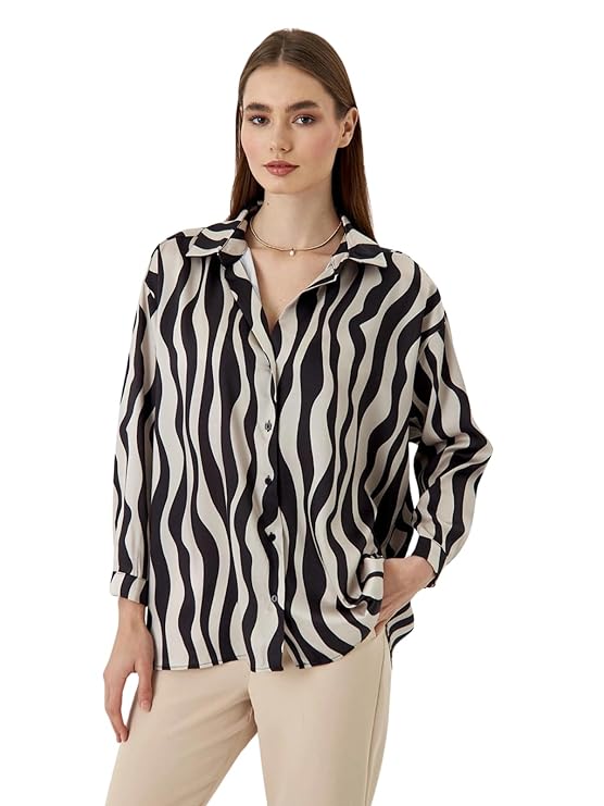 GRECIILOOKS Women Oversized Shirt