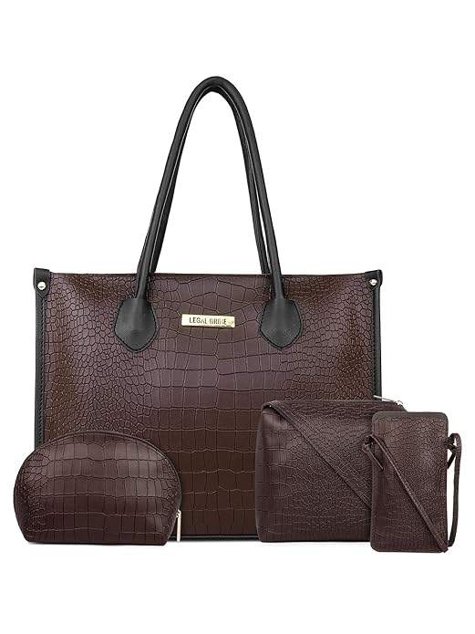 LEGAL BRIBE Crock Style Tote Bag Combo Of 4
