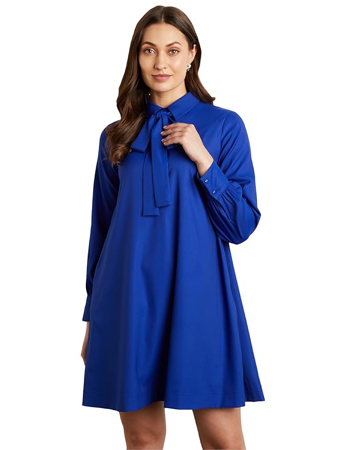 Symbol Premium Women’s A Line Flared Dress (Knee Length | Desk-to-Dinner)