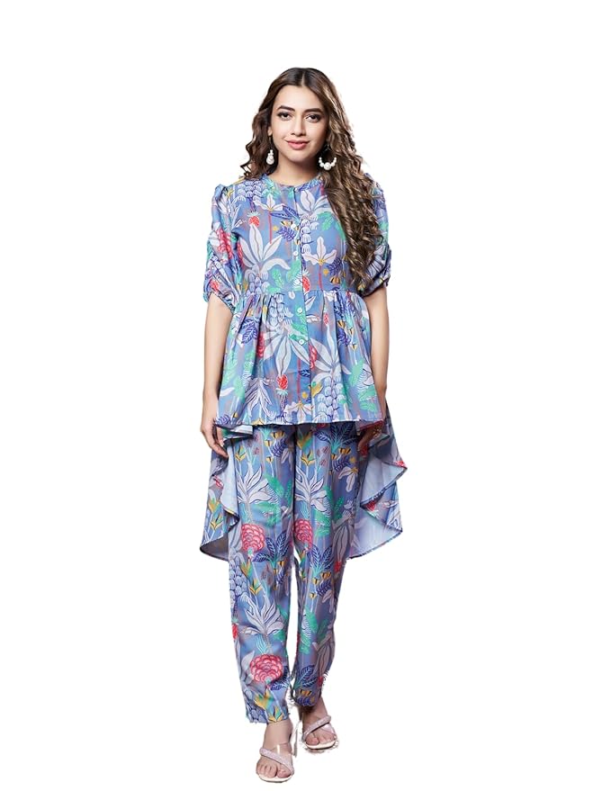Leriya Fashion Co Ord Set for Women | Co Ord Set for Women Stylish | Kurta Set for Women | Kurta Set | Ethnic Co Ord Set for Women | Half Sleeve Co-ord Set