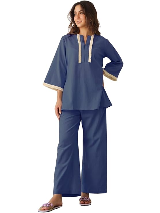 GRECIILOOKS Polycotton Co-Ord Set For Women | Stylish Festive Co-Ord Set For Women | Travel Co-Ord Set For Women | Kurta Set For Women