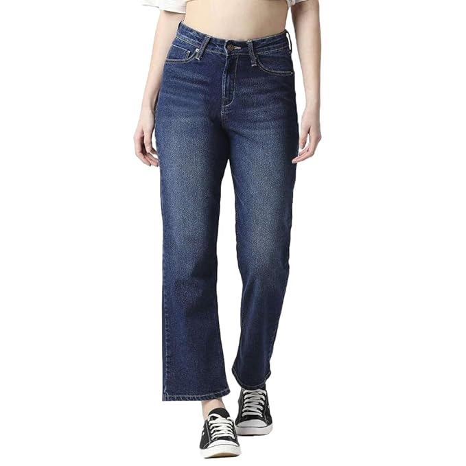 Pepe Jeans High Rise Cotton Straight Fit Women’s Jeans