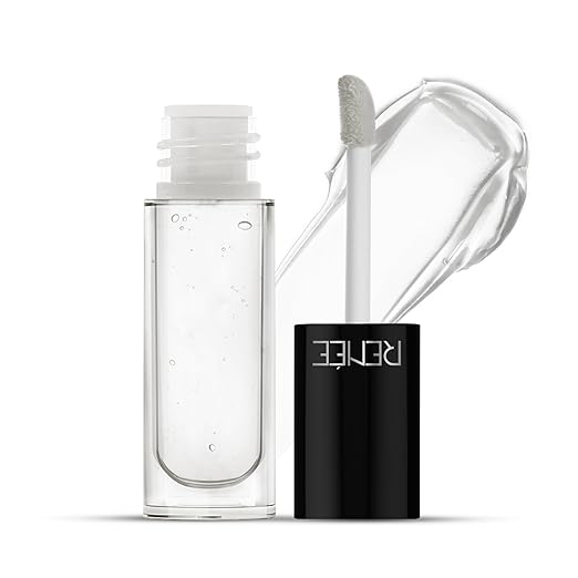 RENEE Hot Lips Clear Lip Gloss 4.5ml, High-Glossy Shine Enriched with Vitamin E | Lightweight, Non Sticky Hydrating Formula
