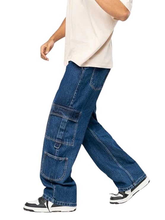 GRECIILOOKS Men Jeans | Men Jeans Pants | Denim Jeans | Baggy Jeans for Men | Cargo Jeans for Man | Stylish Jeans for Men