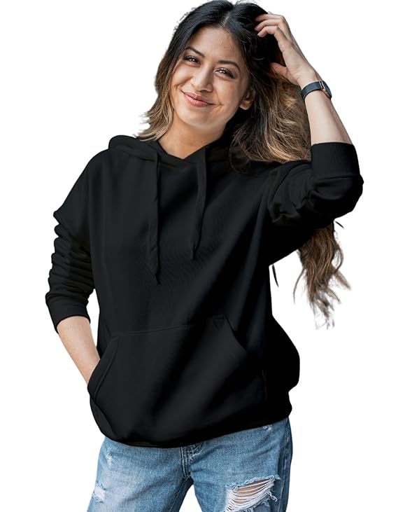 Arispo Women’s Plain Hoodies, Sweatshirt, Winter Sweater Hoodie for Women & Girls, Fleece