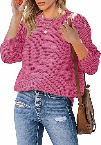 ColorChakra Stylish Knit Woolen Sweater for Women Wool Round Neck Womens Pullover
