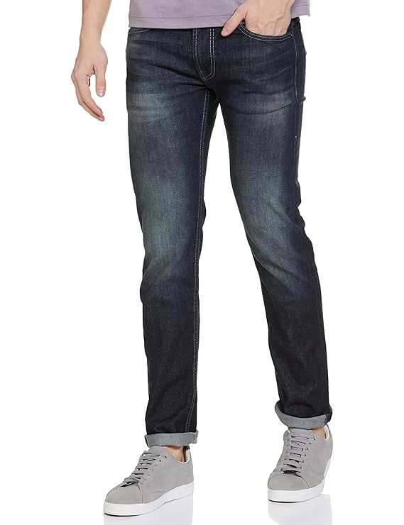 Pepe Jeans Men's Vapour Slim Fit Mid Waist Lightly Fade Jeans