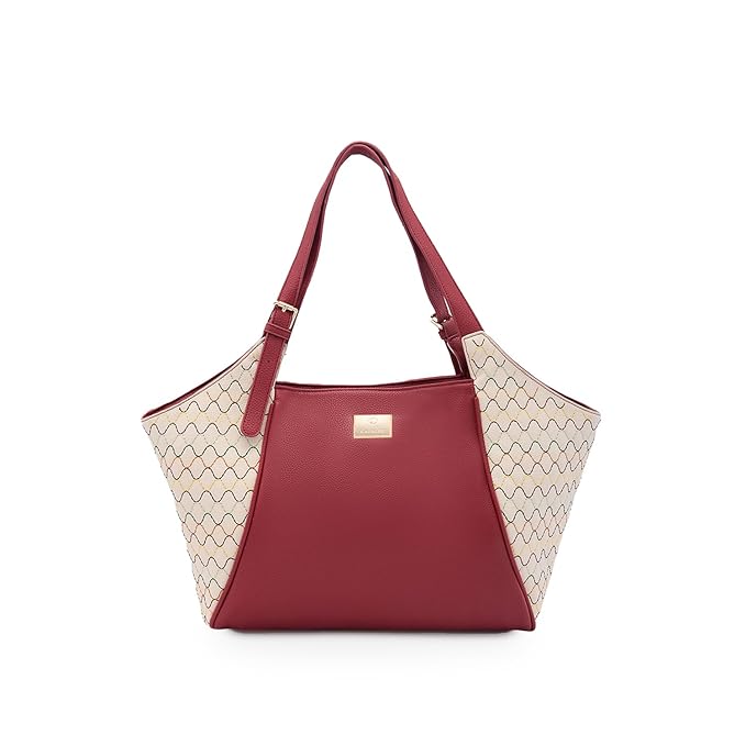 Caprese Shane Hobo, Maroon-Large | Stylish Handbag for Women | Spacious Compartment | Perfect for Casual & Daily Use