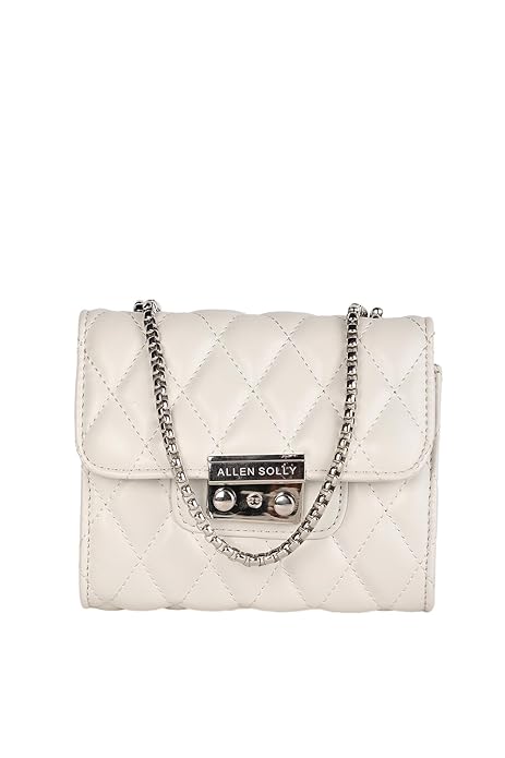 Allen Solly Women’s Solid Sling Bag,Off White