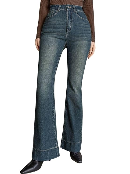 GRECIILOOKS Jeans for Women | Jeans Pant for Women | Bootcut Jeans for Women High Waist | Women Jeans | Baggy Jeans for Women High Waist | Bell Bottom Jeans for Women