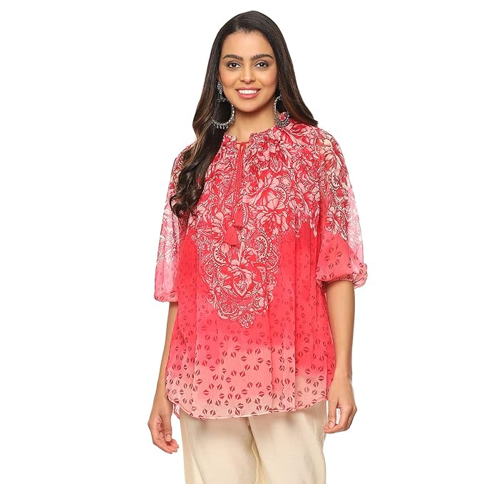 BIBA Women Chiffon Regular Kurti