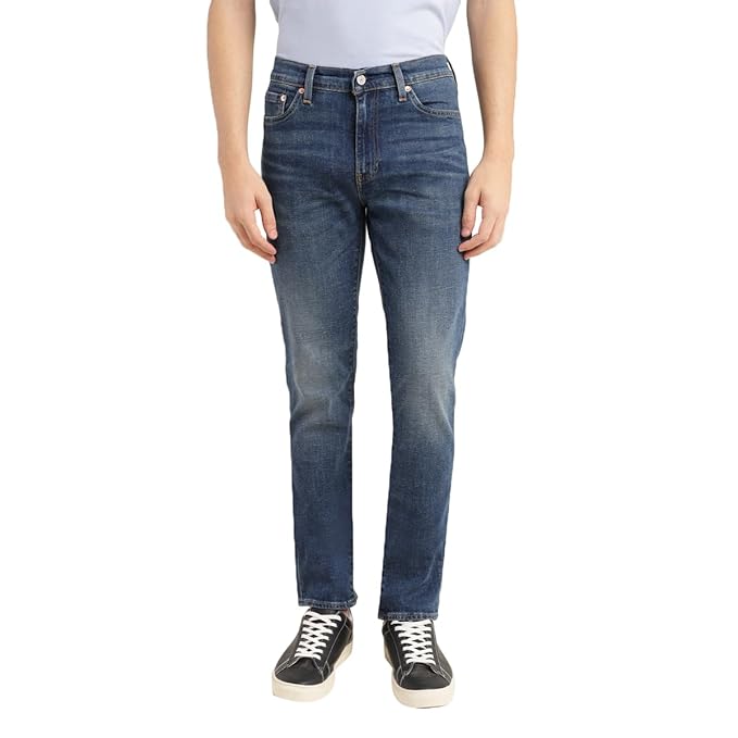 INKD Men’s Regular Fit Jeans – Mid-Rise | Cotton Blend | Stretchable Fabric | Classic 5 Pocket Styling