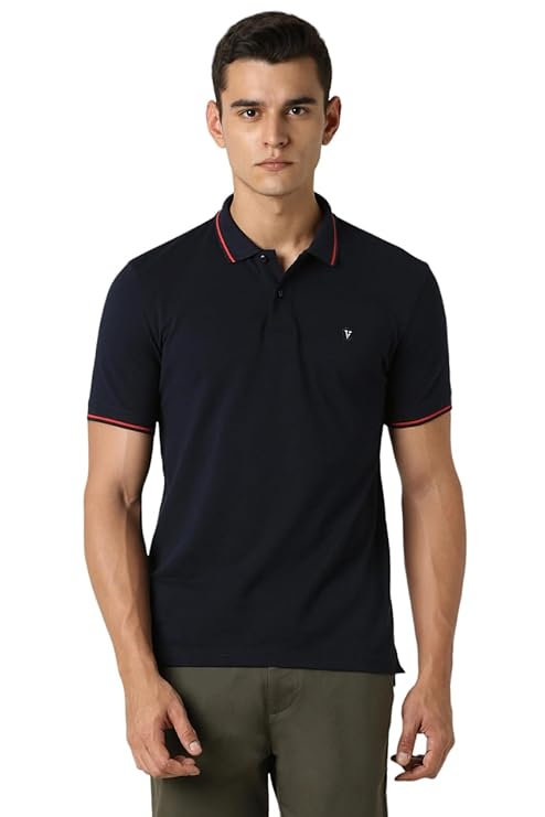 Van Heusen Men’s Solid Polo Regular Fit T-Shirt